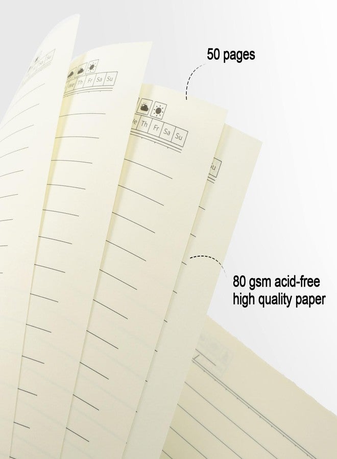 Epakh 22 Pack A5 Spiral Notebook with Kraft Cover, Back to School Hardcover Spiral Journal Notebook 5.5 x 8.3 Inch, First Day of School Travel Journal Notepad, 50 Sheets 100 Pages(Purple,Lined) - Image 5